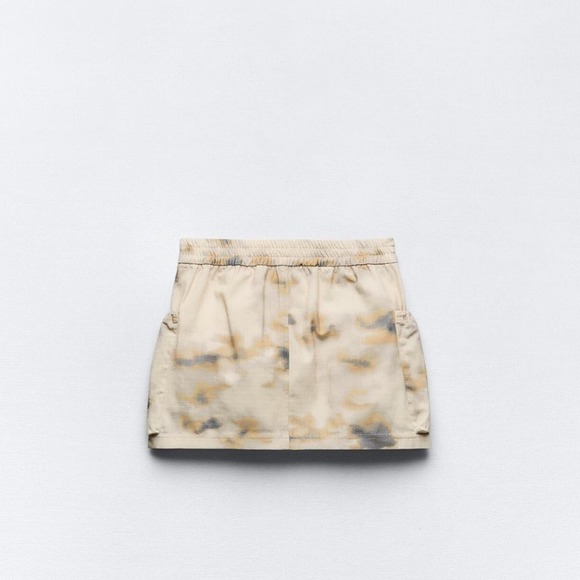 Zara Dresses & Skirts - ZARA PRINTED MINI CARGO SKIRT - Size S, M - BRAND NEW WITH TAG